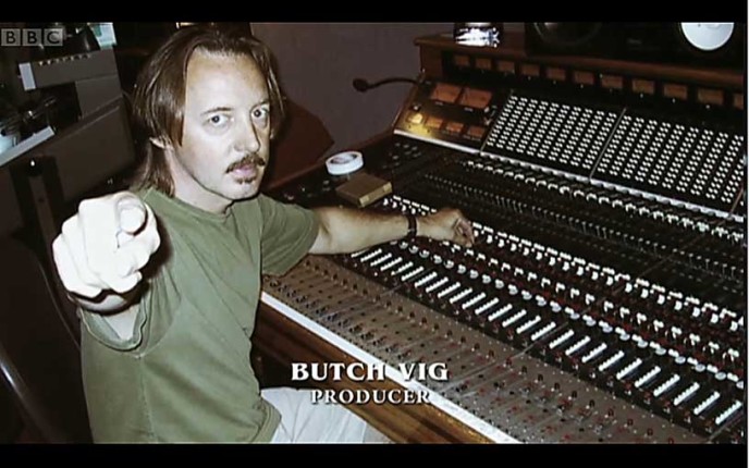 Butch Vig durante le registrazioni di Nevermind.